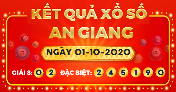 Xổ số An Giang ngày 1 tháng 10