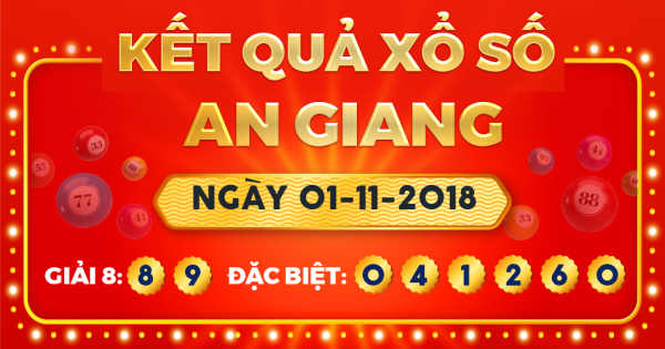 Xổ số An Giang ngày 1 tháng 11