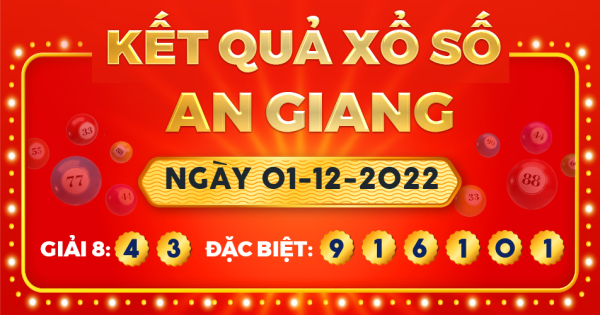 Xổ số An Giang ngày 1 tháng 12