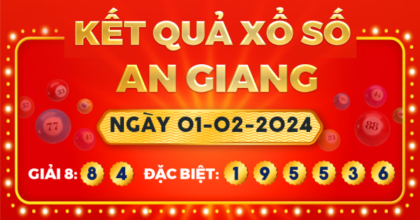 Xổ số An Giang ngày 1 tháng 2