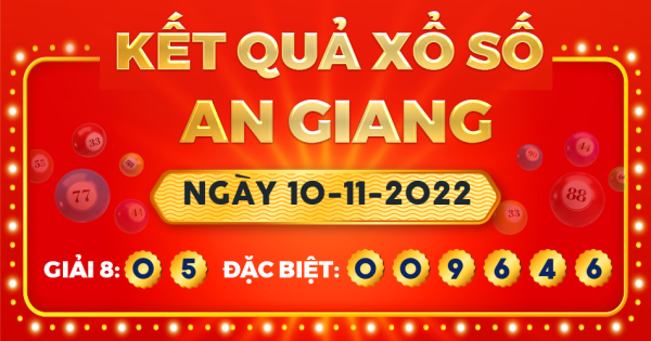 Xổ số An Giang ngày 10 tháng 11