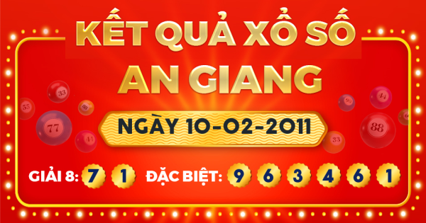 Xổ số An Giang ngày 10 tháng 2