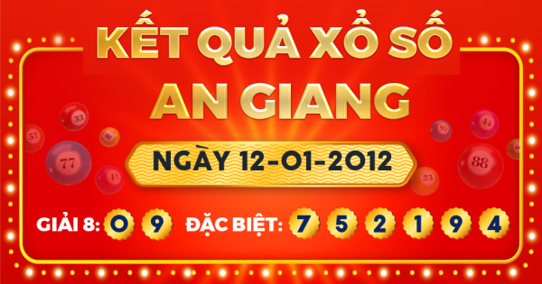 Xổ số An Giang ngày 12 tháng 1