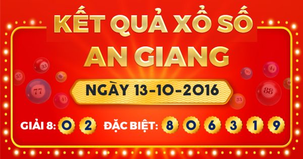 Xổ số An Giang ngày 13 tháng 10