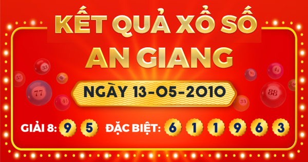 Xổ số An Giang ngày 13 tháng 5