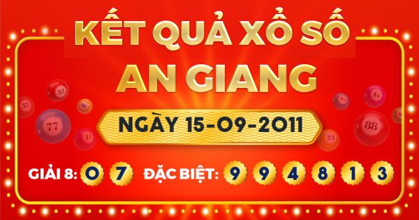 Xổ số An Giang ngày 15 tháng 9