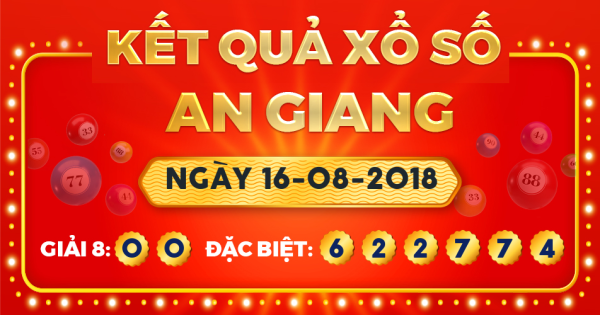 Xổ số An Giang ngày 16 tháng 8