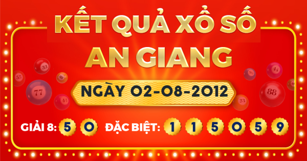 Xổ số An Giang ngày 2 tháng 8