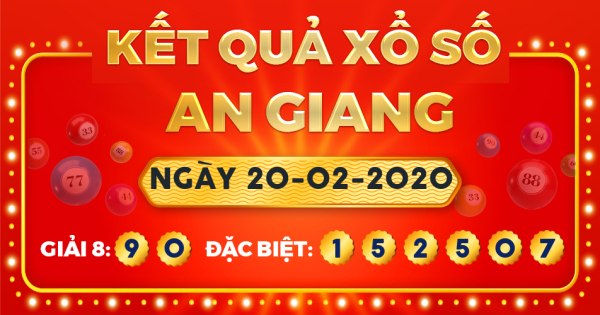 Xổ số An Giang ngày 20 tháng 2