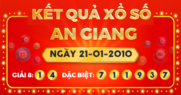 Xổ số An Giang ngày 21 tháng 1