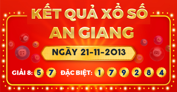 Xổ số An Giang ngày 21 tháng 11