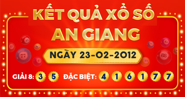 Xổ số An Giang ngày 23 tháng 2