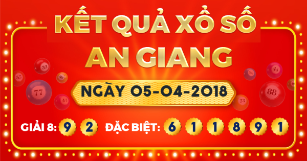 Xổ số An Giang ngày 5 tháng 4