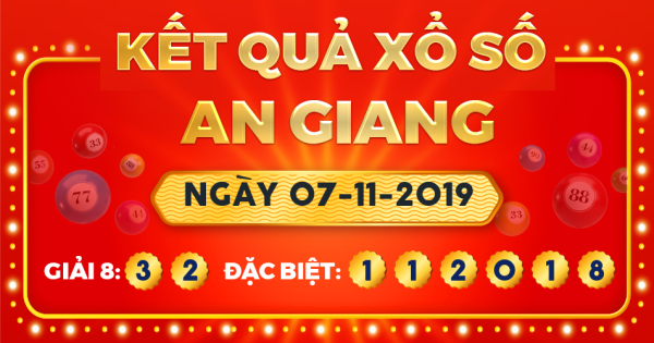 Xổ số An Giang ngày 7 tháng 11